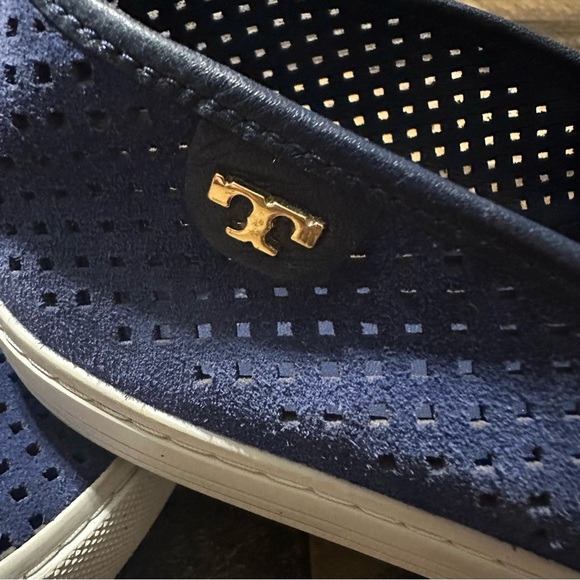 Tory Burch Perforated Suede Slip-On Sneaker - Picture 4 of 9